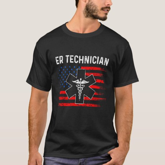 T-shirt Technicien Er Salle D'Urgence Tech 1 (Devant)