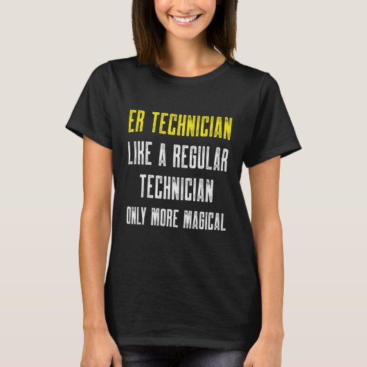 T-shirt Technicien Er Salle d'Urgence Tech 34 (Devant)
