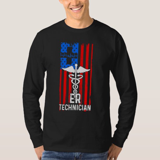 T-shirt Technicien Er Salle D'Urgence Tech 37 (Devant)