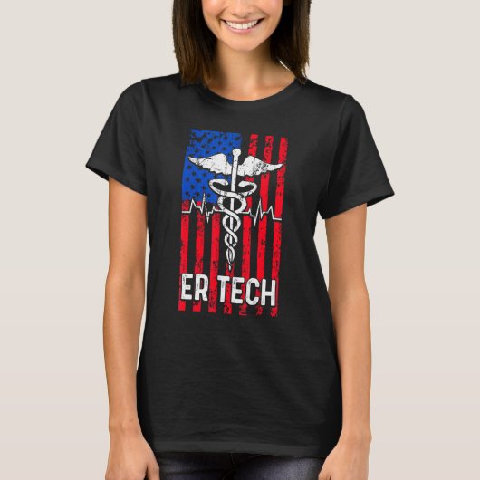 T-shirt Technicien Er Salle d'Urgence Tech 4 (Devant)