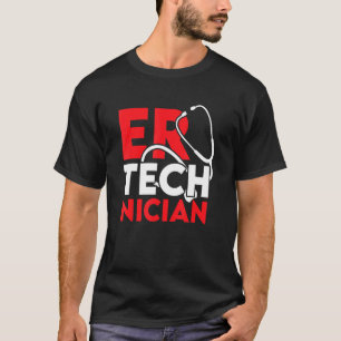 T-shirt Technicien Er Support Technique De Salle D'Urgence
