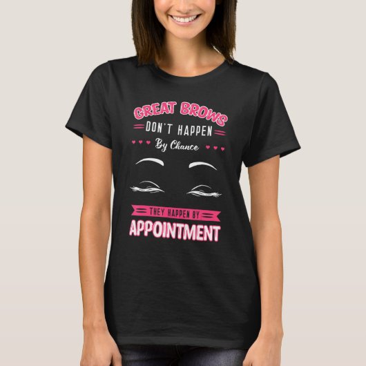 T-shirt Technicien Esthétique Brow (Devant)