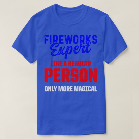 T-shirt Technicien expert Fireworks 4 juillet (3) (Design devant)