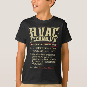 T-shirt Technicien HVAC Définition amusante