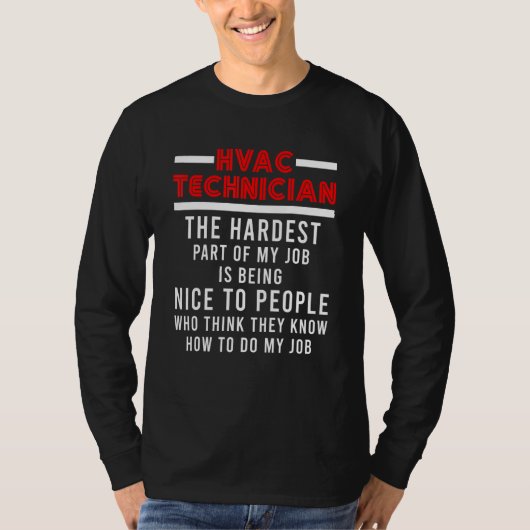 T-shirt Technicien Hvac Hvac Tech 44 (Devant)