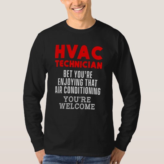 T-shirt Technicien Hvac Hvac Tech 6 (Devant)