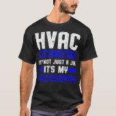 T-shirt Technicien HVAC Job Drôle Technique HVAC (Devant)