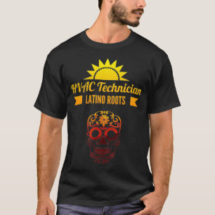 T-shirt Technicien HVAC Latino Racines Mécanique HVACR Lat