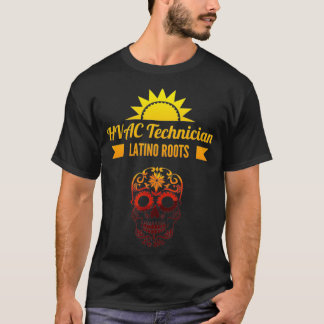 T-shirt Technicien HVAC Latino Racines Mécanique HVACR Lat