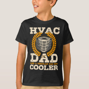 T-shirt Technicien HVAC Papa À L'Arrière Du Vêtement