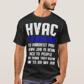 T-shirt Technicien HVAC Pièce Drôle Technique HVAC  (Devant)