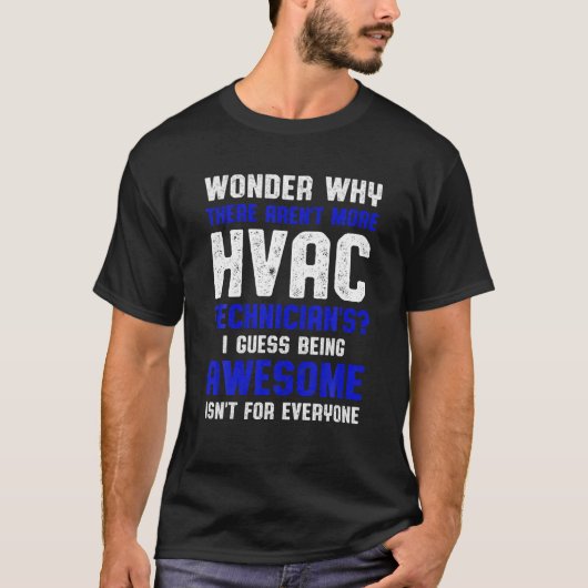 T-shirt Technicien HVAC Wonder Funny Tech HVAC (Devant)