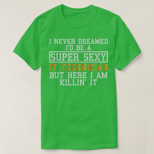 T-shirt Technicien informatique Funny Computer Tech (Design devant)