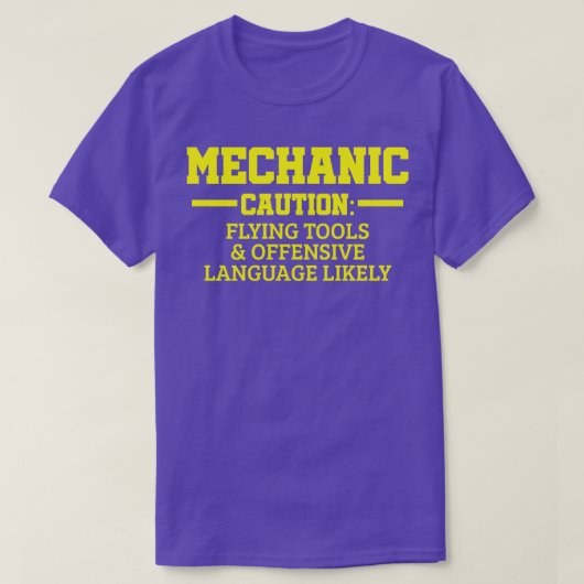 T-shirt Technicien mécanicien automobile (Design devant)