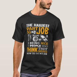 T-shirt Technicien mécanicien automobile Expert en voiture
