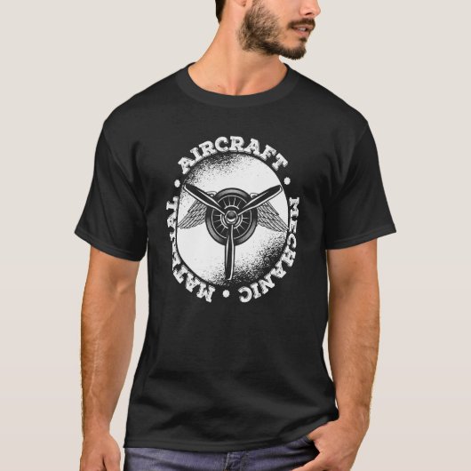 T-shirt Technicien mécanicien des ailes (Devant)