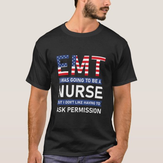 T-shirt Technicien médical d'urgence EMT (Devant)
