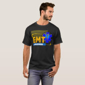 T-shirt TECHNICIEN MÉDICALE de SECOURS de RÉPONDEUR d'EMT (Devant entier)