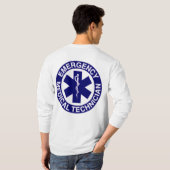 T-shirt Technicien Médicale de secours d'EMT (Dos entier)