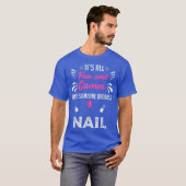 T-shirt Technicien Nail Tech Artiste Manicuriste Cadeau (Devant entier)