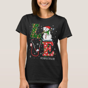 T-shirt Technicien Noël Père Noël Reindeer Love Dialyse