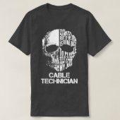 T-shirt Technicien par câble (Design devant)