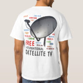 T-SHIRT TECHNICIEN PROFESSIONNEL D'ANTENNE PARABOLIQUE DE (Dos)