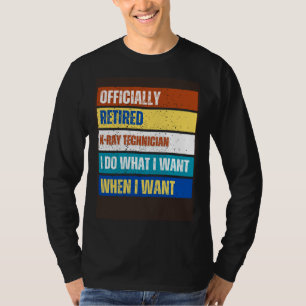 T-shirt Technicien Rayons X à la retraite Retraite Technic
