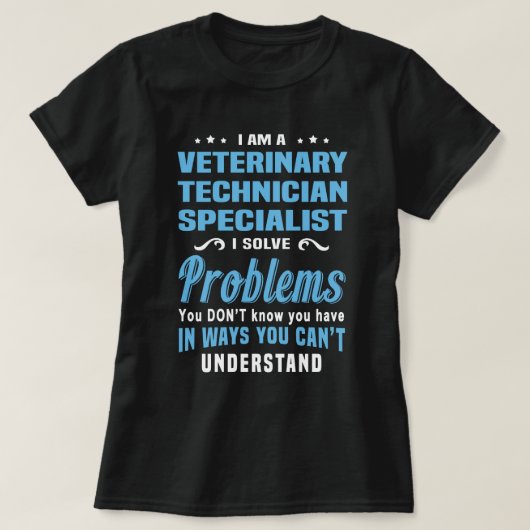 T-shirt Technicien vétérinaire (Design devant)