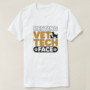 T-shirt Technicien Vétérinaire Esthétique Chats Chiens Pat