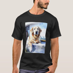 T-shirt Technicien Vétérinaire Retriever Doré Tendance For