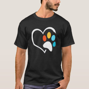 T-shirt Technicien Vétérinaire Rétro Crépuscule Empreinte