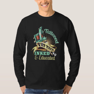 T-shirt Technicien vétérinaire tatoué encré et éduqué Cade