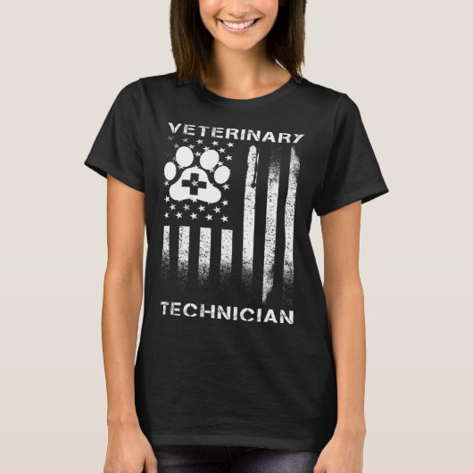 T-shirt Technicien vétérinaire Vet Tech (Devant)