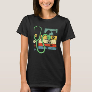 T-shirt Technicien vétérinaire vétérinaire I Empreinte de