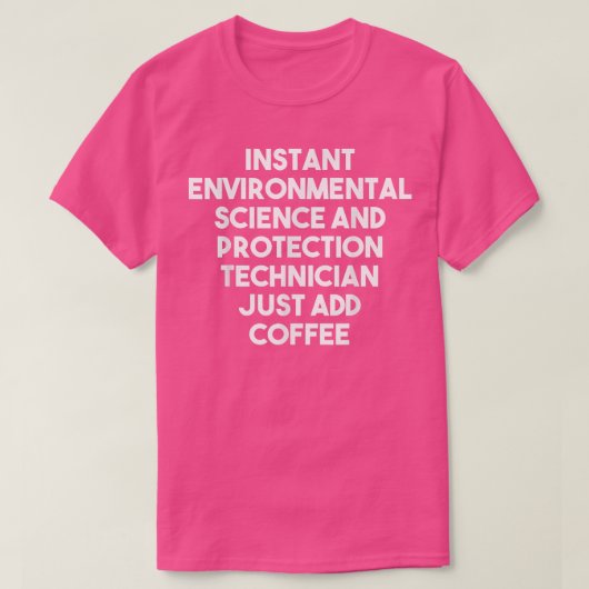 T-shirt Technicienne de protection scientifique De l'envir (Design devant)