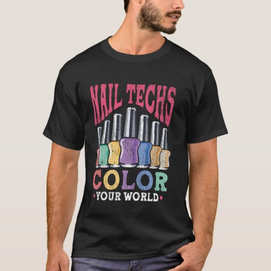 T-shirt Technicienne en onglerie Devis Uniforme de travail (Devant)