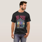 T-shirt Technicienne en onglerie Devis Uniforme de travail (Devant entier)