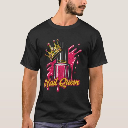 T-shirt Technicienne en onglerie Devis Uniforme de travail (Devant)