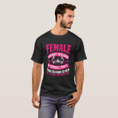 T-shirt Technicienne Ingénieure Mécanicienne d'avion (Devant entier)