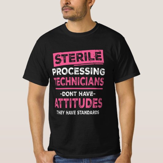T-shirt Techniciens de traitement stérile Les techniciens  (Devant)
