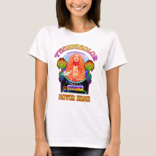 T-shirt Technicolor Motor Home Band Dames Babydoll