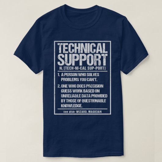 T-shirt Technique de définition du support technique  (Design devant)