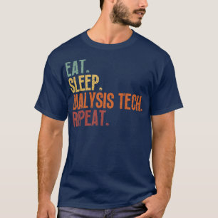 T-shirt Technique de dialyse du sommeil à manger Répétitio