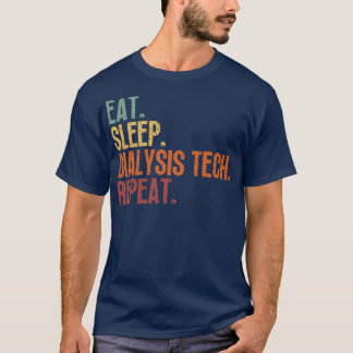 T-shirt Technique de dialyse du sommeil à manger Répétitio