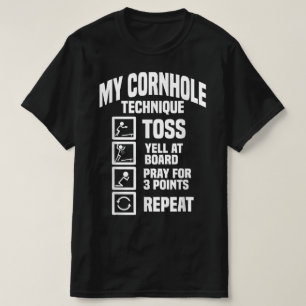 T-shirt Technique de perçage de Cornhole Technique de perç