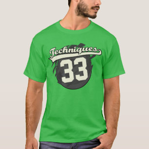 T-shirt Techniques personnalisées de style Jersey double f