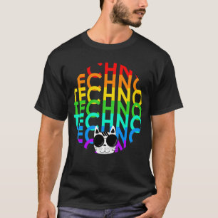 T-shirt Techno Cat Dub Step Electro Music Synthétiseur