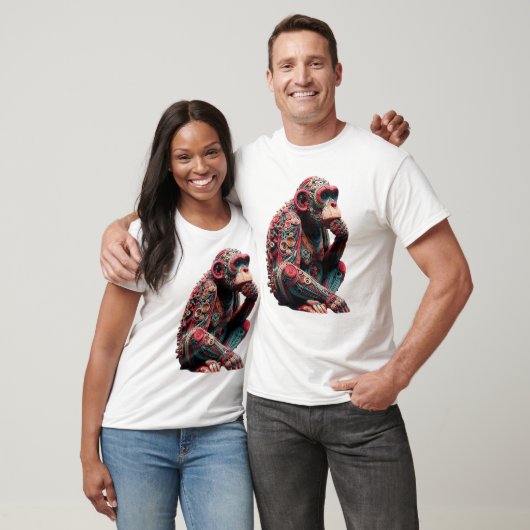 T-shirt Techno Chimp : L'art mécanique dynamique (Unisexe)