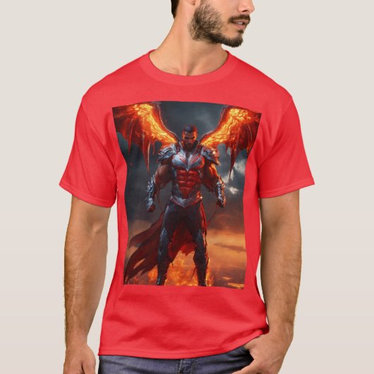 T-shirt Techno-Devil : Commander le champ de bataille numé (Devant)